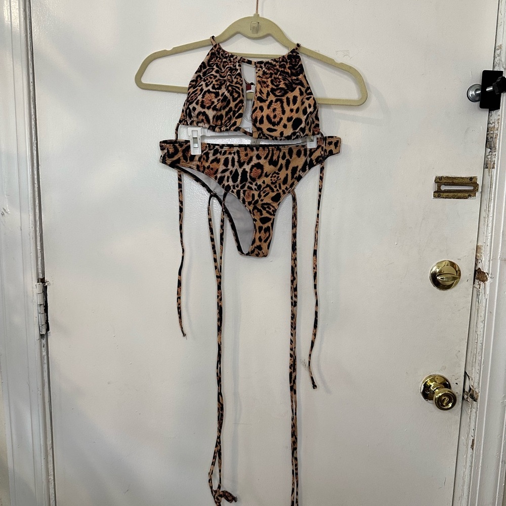 Fashion Nova Leopard Print Bikini
